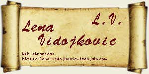 Lena Vidojković vizit kartica